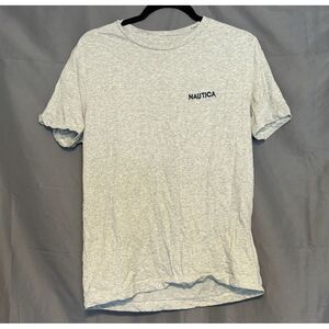Nautica‎ Men's Short Sleeve Solid Gray Crew Neck T-Shirt Small